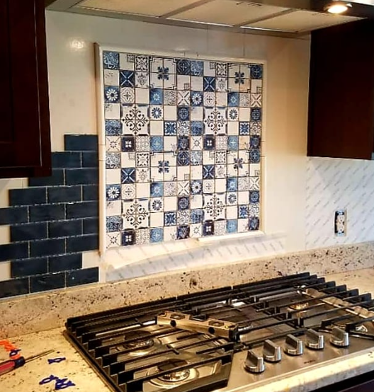 Tile installation - MusselBound Adhesive Tile Mat
