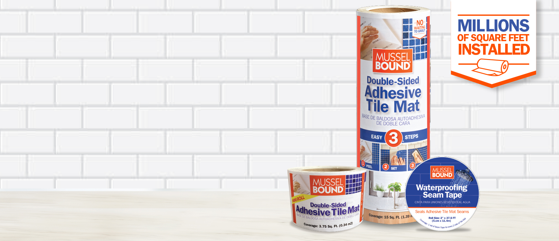 MusselBound ADHESIVE TILE MAT on Amazon